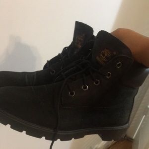 Black waterproof timberland boots